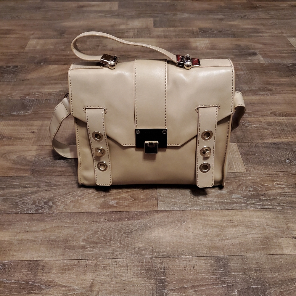 Jimmy Choo Cashmere Calf Leather Pauline Messenger Bag